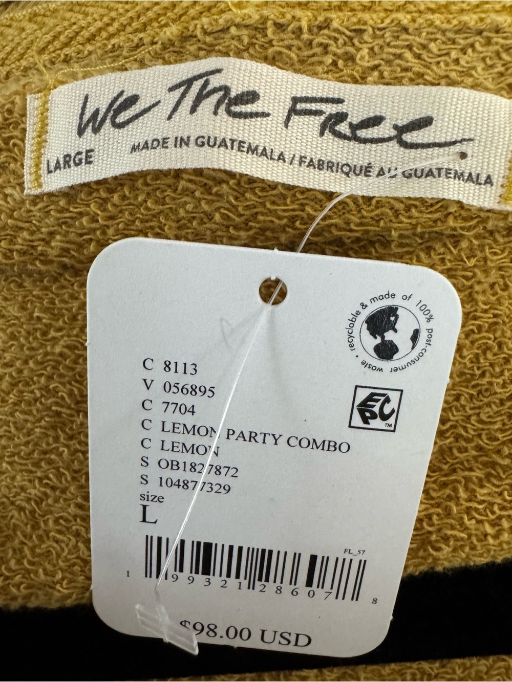 🌺FP We The Free Graphic Camden ~ Lemon Party Combo - Picture 9 of 9